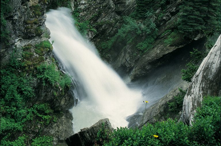 Cascate Rutor: primo salto