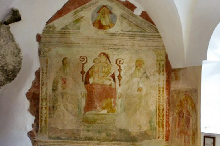 eremo San Colombano: affresco