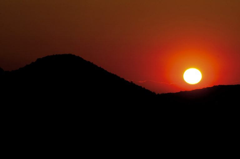 parco capanne Marcarolo: tramonto