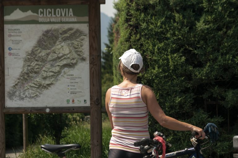 ciclabile val Seriana: partenza