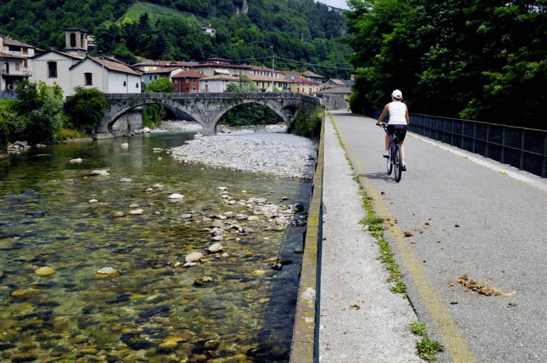ciclabile val Seriana: ponte Nossa