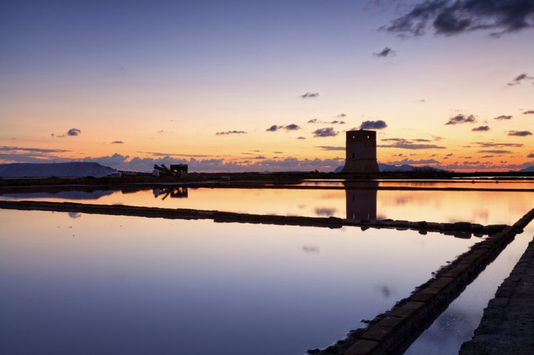 Trapani e le saline: vasche raccolta