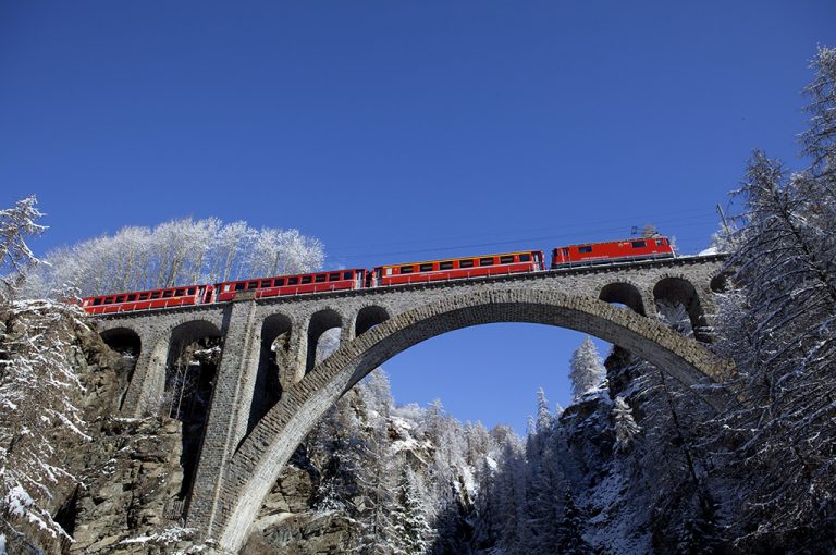 Trenino del Bernina: viadotto Val-Tuoi