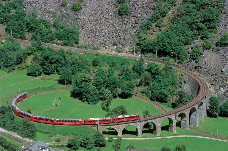 Trenino del Bernina: viadotto Brusio