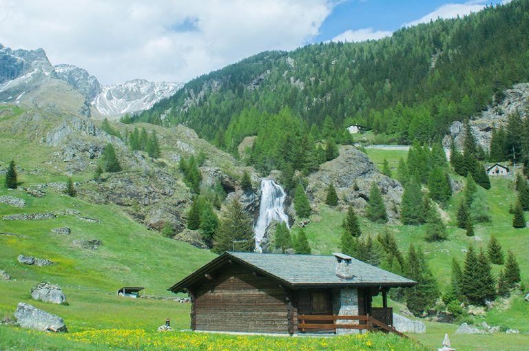 Val Grosina: cascata