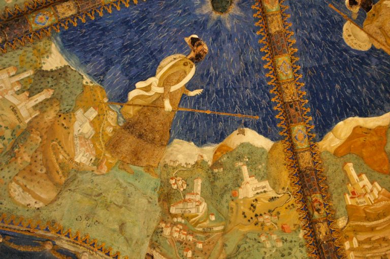 castello di Torrechiara: affresco