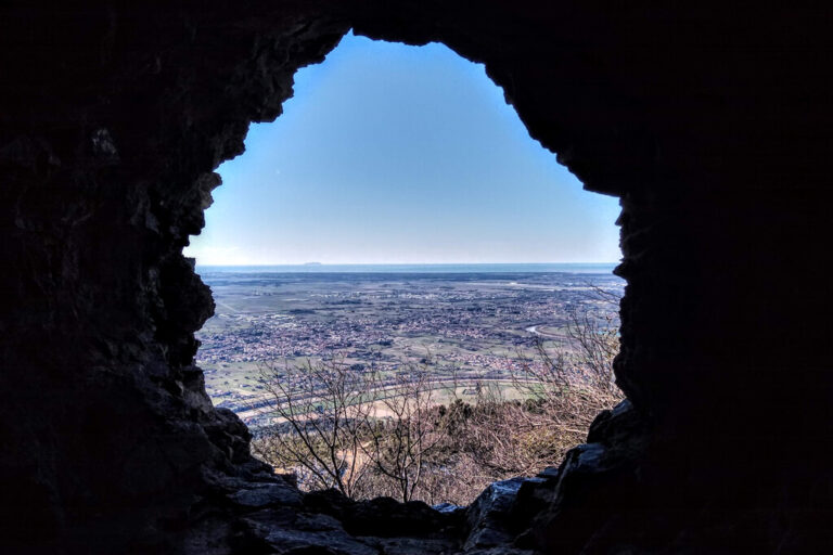 Fortezza della verruca: scorcio sul mar Tirreno
