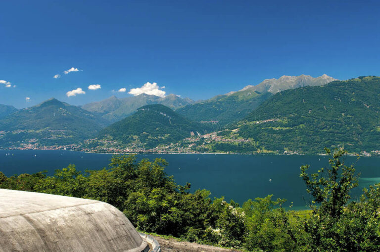 Forte montecchio nord: panorama sulla baia di Colico