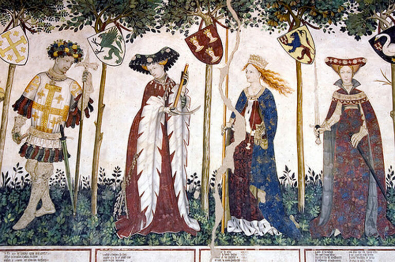 Tra le mura del castello della manta: affresco sala baronale