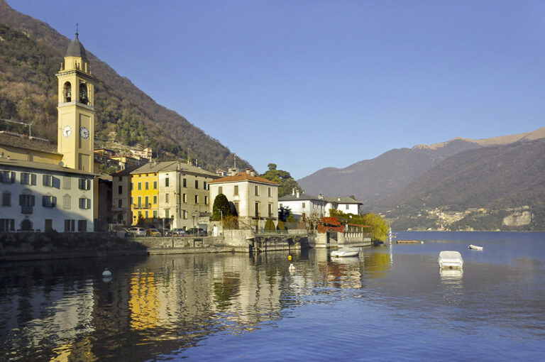 Lago di como il sentee di sort e la via verde laglio