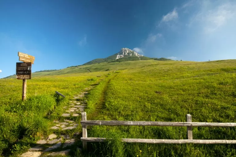 Corno Bianco: sentiero