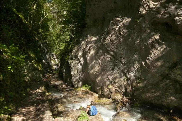 Gola dell'Infernaccio: lungo l'itinerario