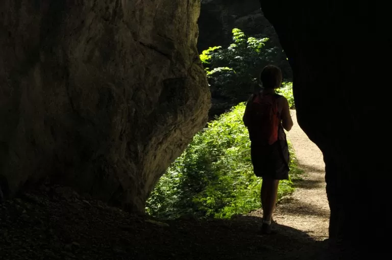Gola dell'Infernaccio: passaggio