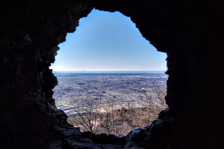 Fortezza della verruca: scorcio sul mar Tirreno