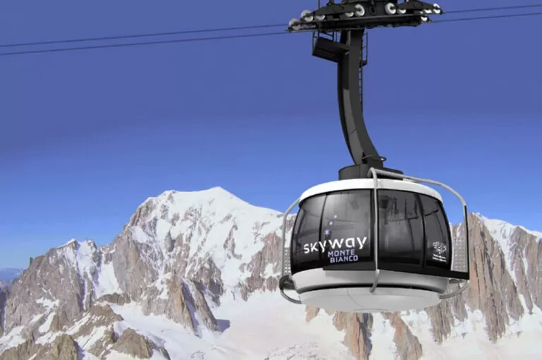 In camper sulle nevi della valle d'aosta: skyway
