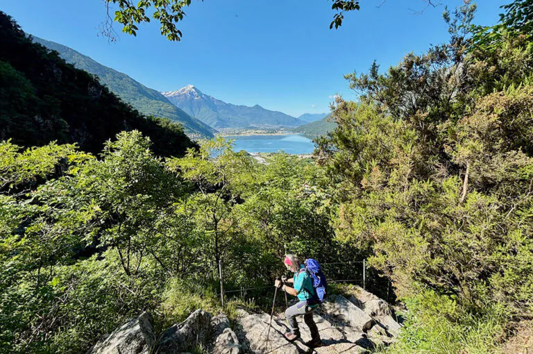 In val codera fino al rifugio brasca 02 la salita nel primo tratto